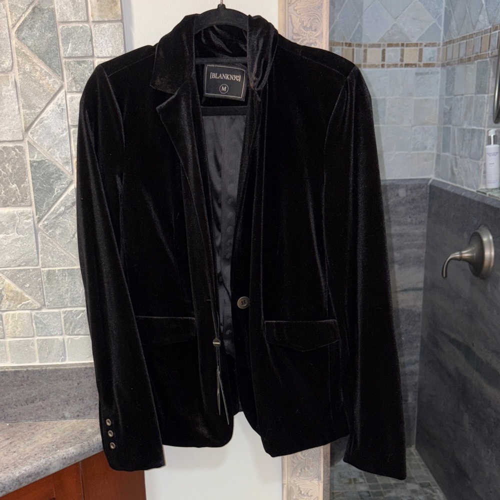 Black Velvet Blazer